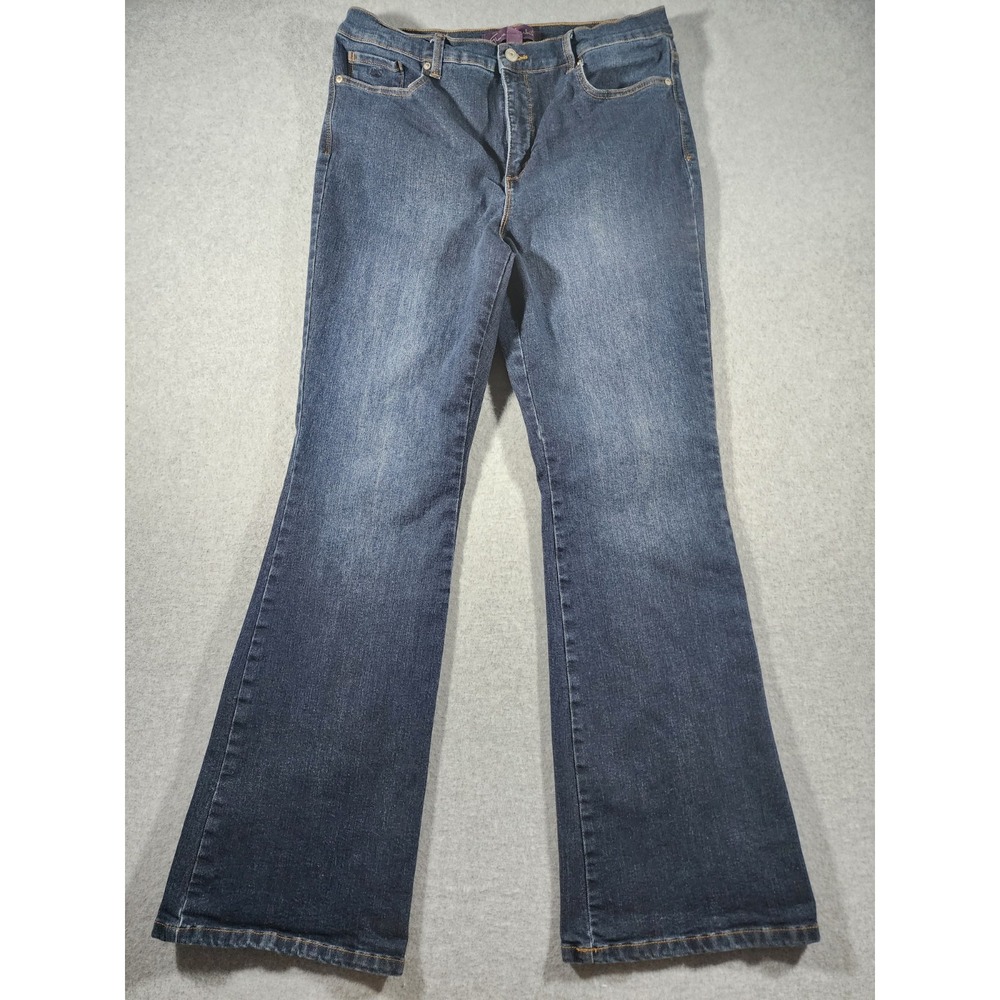 Gloria Vanderbilt Women's Denim Jeans, Size 12, 32x31, Amanda Bootcut, Dark Wash